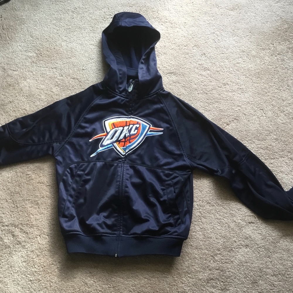 Boys Majestic Oklahoma Thunder hooded jacket